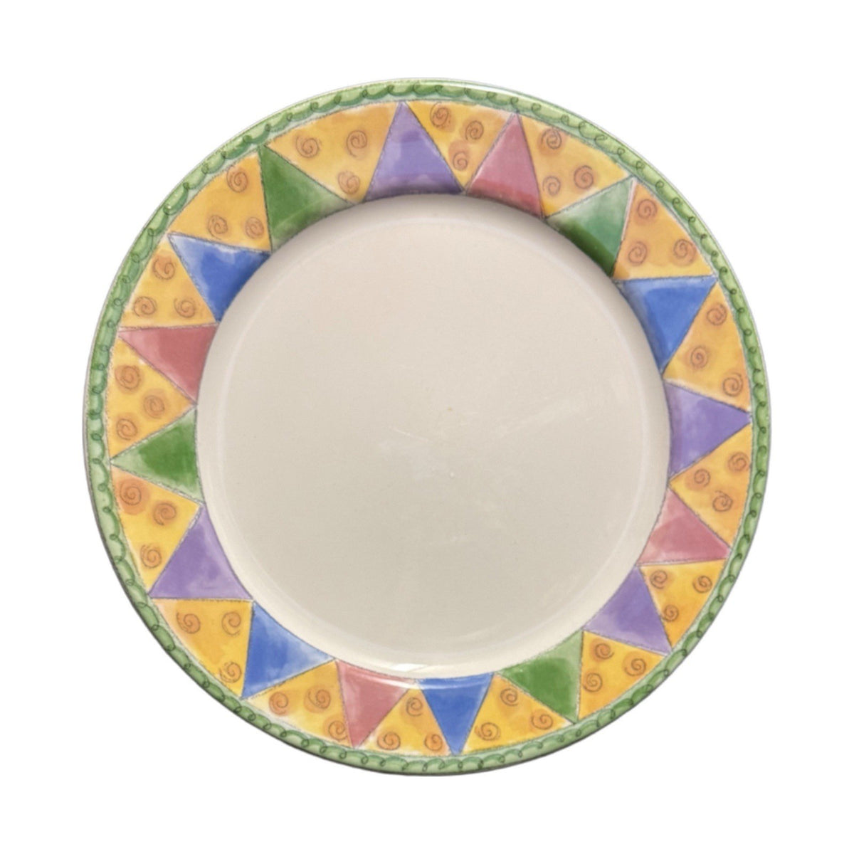 Sango Sue Zipkin 2-Dinner Plates  Marzipan 10 5/8" D Oven Safe 3025