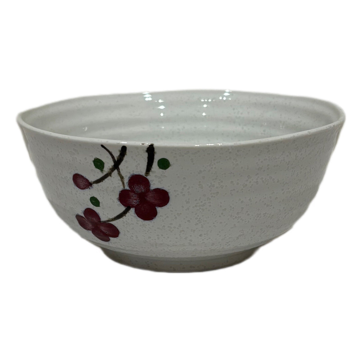 Vintage KoTo 11-Medium Bowls Rice Noodle Soup Cups Ceramic Japan Red Blossom