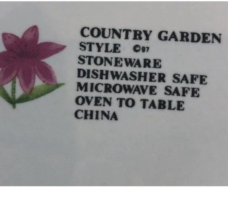 Farberware Country Garden Style 1997 Stoneware Choose Piece Floral Dinnerware