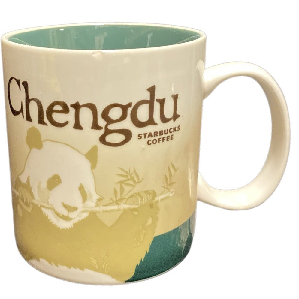Starbucks PANDA 2017 CHENGDU China Ceramic Coffee Mug 16 Oz Tea Cup