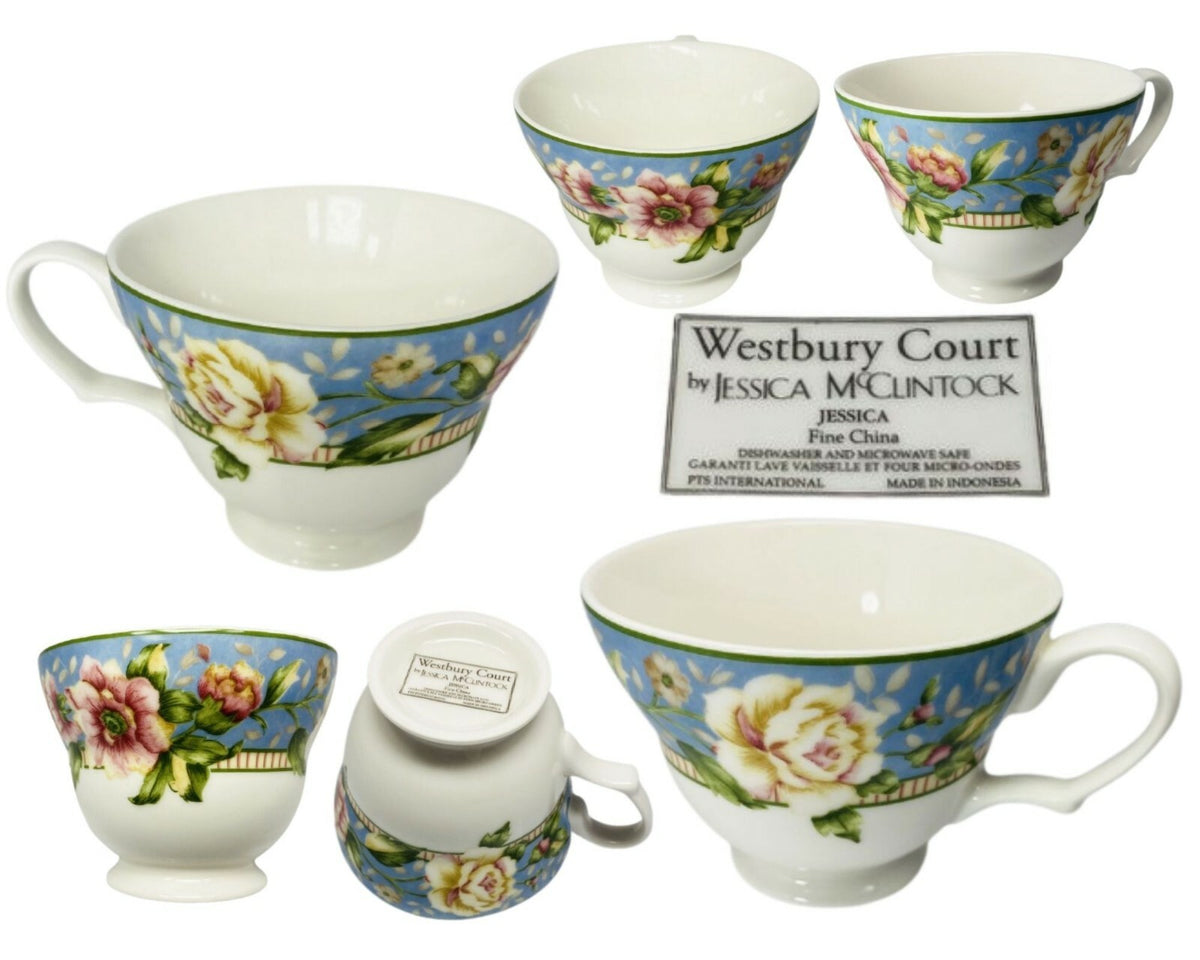 PTS INT'L Westbury Court Ceramic Coffee Cup JESSICA McClintock Fine China 12 oz