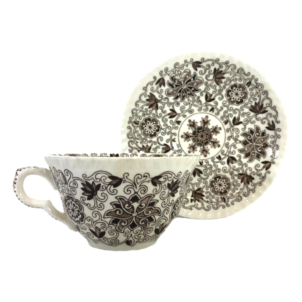 Mason’s Ironstone 2-Cups & 2-Saucers – Bow Bells – England Vintage Set