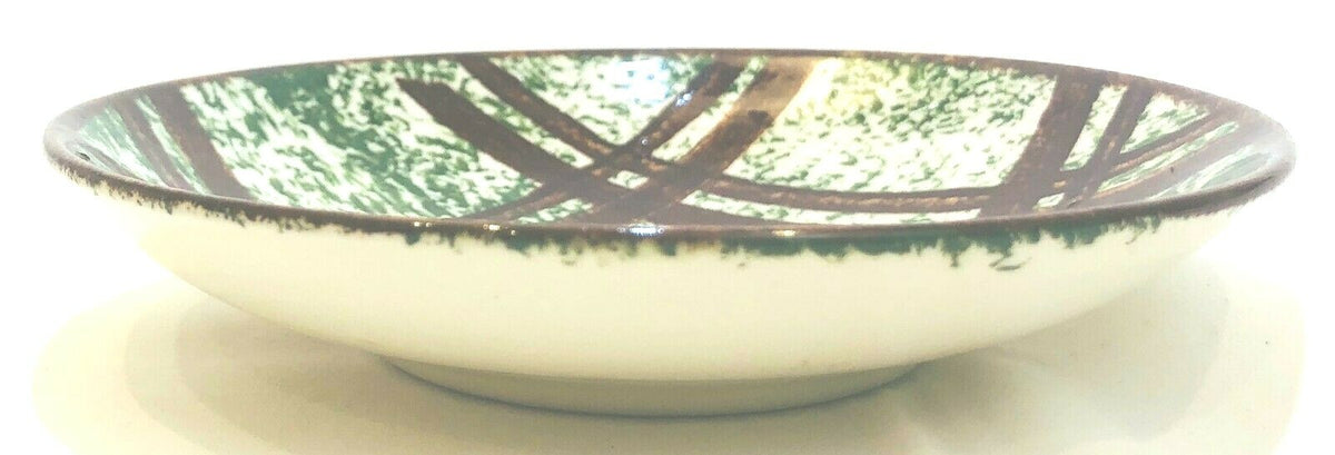 Blue Ridge RUSTIC PLAID Southern Pottery Hand Painted Dinnerware Collection USA