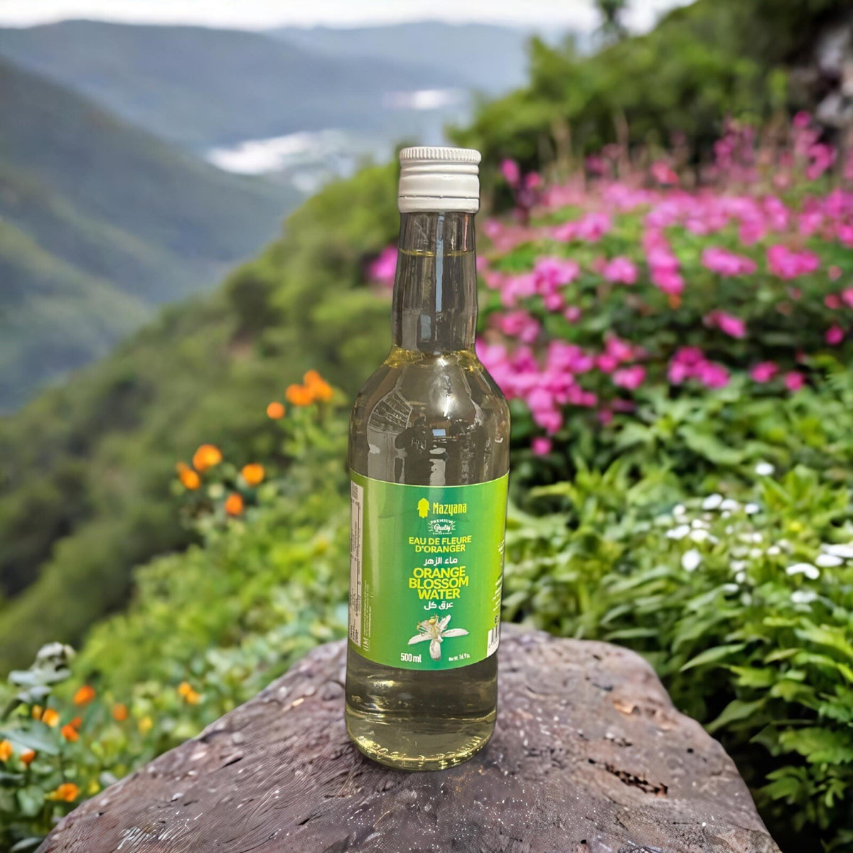 4-Premium Orange Blossom Water MAZYANA - 500ml | All-Natural Aromatic Essence