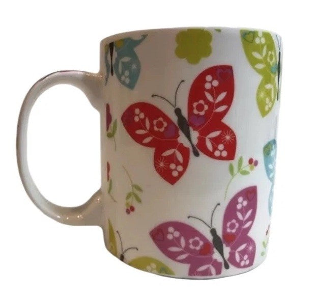 Fairmont & Maine England Coffee Mug • Floral Stoneware Cup • Cottage Kitchen