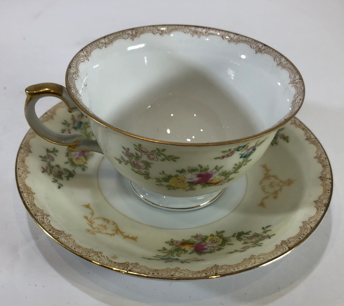 Vintage MEITO China Flora Hand-Painted Japan Dinnerware Collection