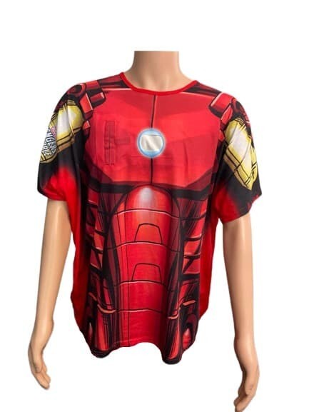 T-Shirt Iron Man Avenger Marvel Studios XL Man Red Boys Top