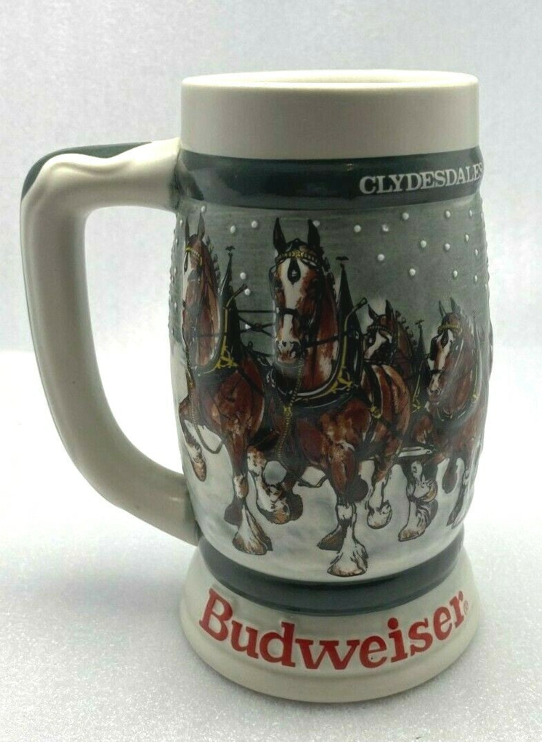 Anheuser Busch Budweiser Mug Collection Stein Budweiser Collectible Drinkware 