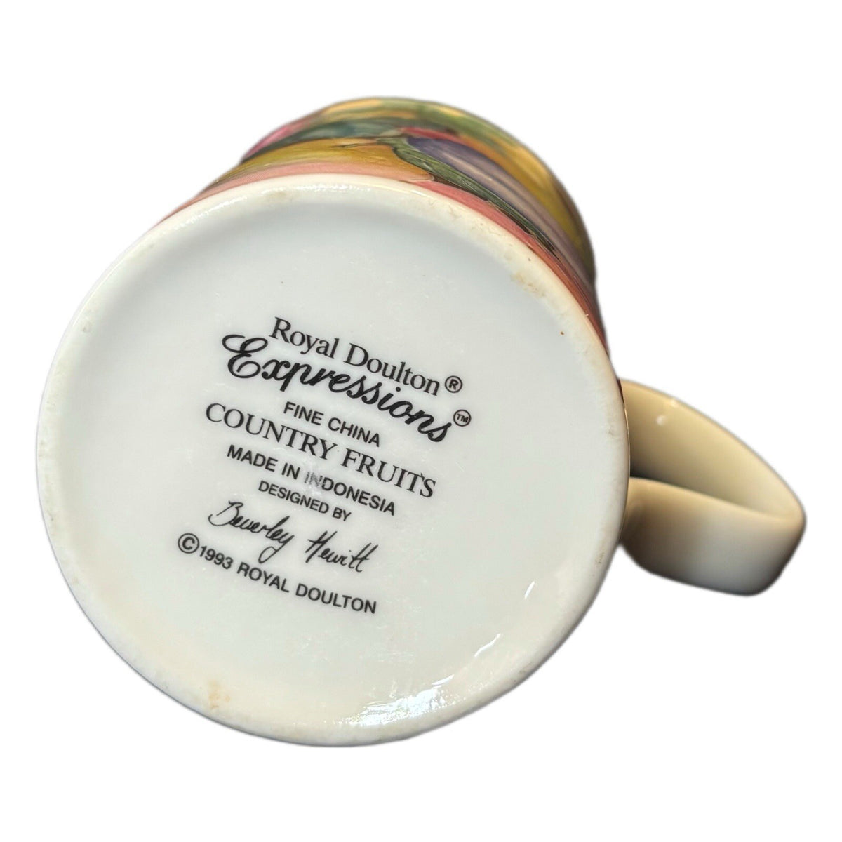 Royal Doulton Mug COUNTRY FRUITS Coffee Tea Cup Fine China Beverley Hewett 1993