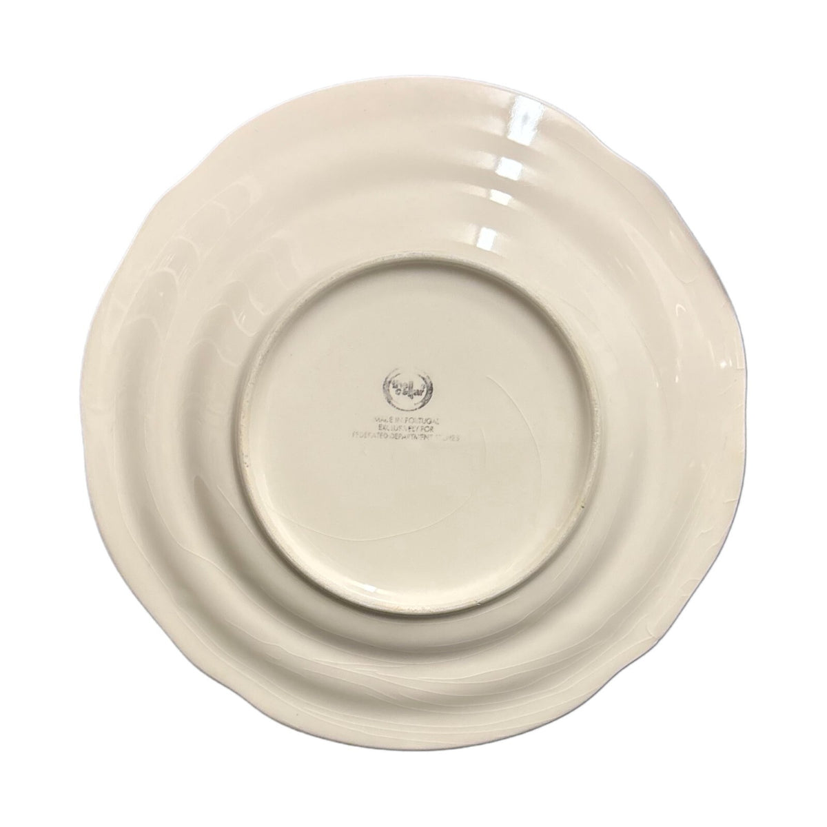 The Cellar 5 Salad Plates Portugal Scalloped Ceramic Dish Federated Dept. Stores