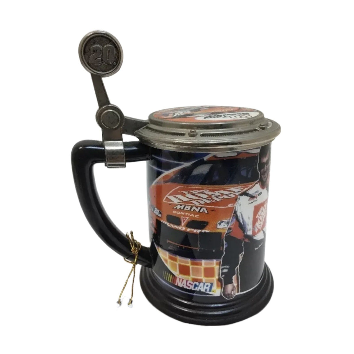 TONY STEWART Nascar Stein #20 Collector Tankard 2002 Joe Gibbs Racing Mug Cup