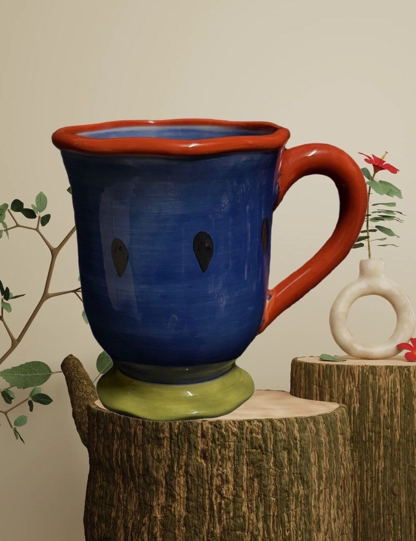 Certified Intl Susan Winget Watermelon Mug Hand Painted Ceramic Summer Cup