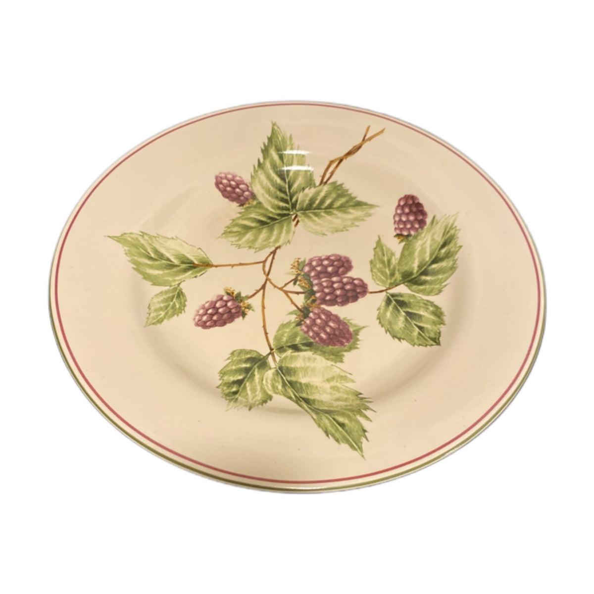 Oneida Sakura BERRY FIELDS Salad Dessert Plate Stoneware Purple Berries
