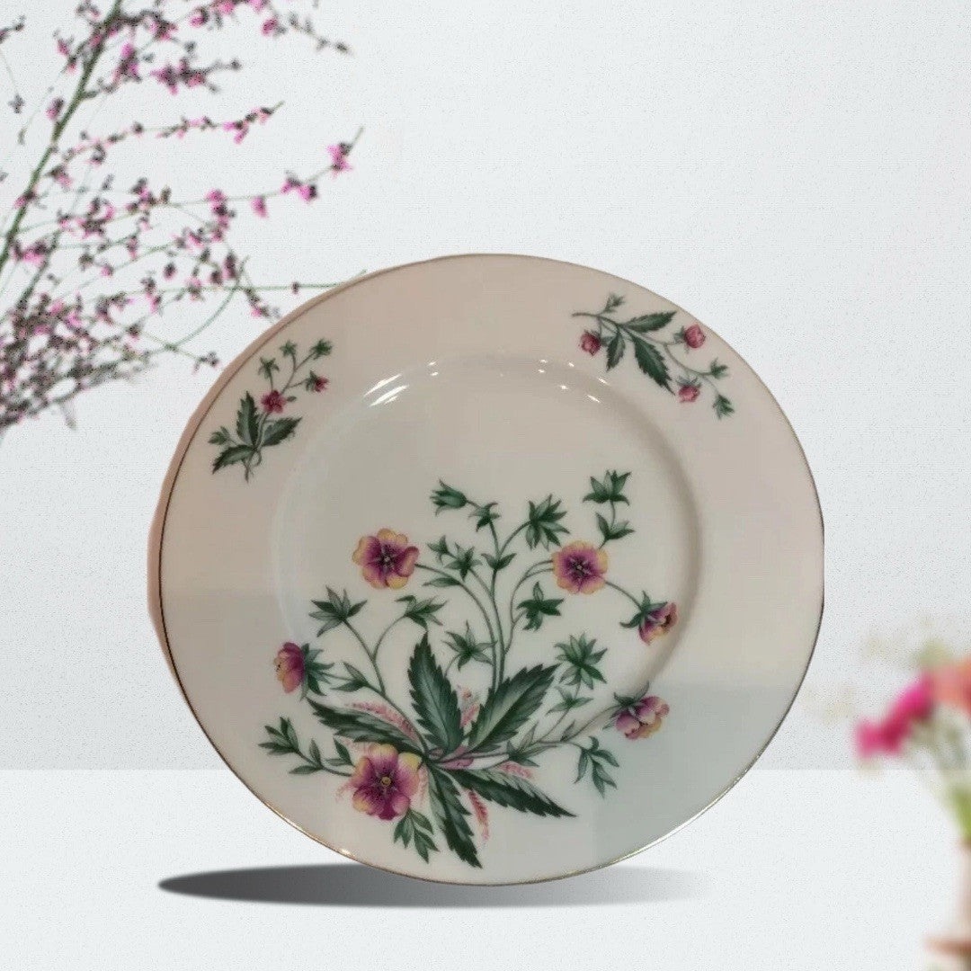 Lenox Country Garden W-302 Set of 5 Salad Dessert Plates 8.25” USA Gold Trim
