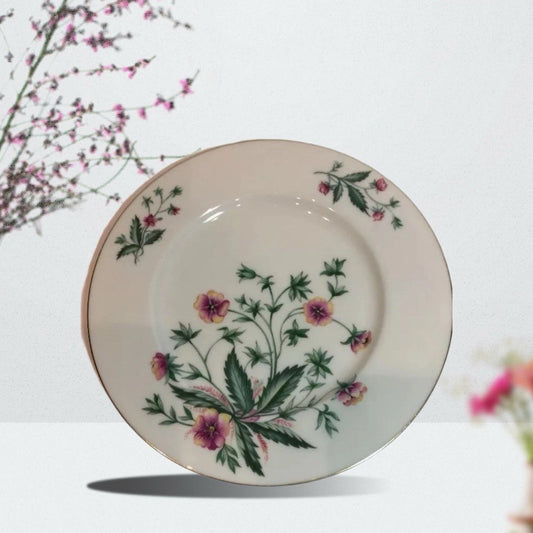 Lenox Country Garden W-302 Set of 5 Salad Dessert Plates 8.25” USA Gold Trim
