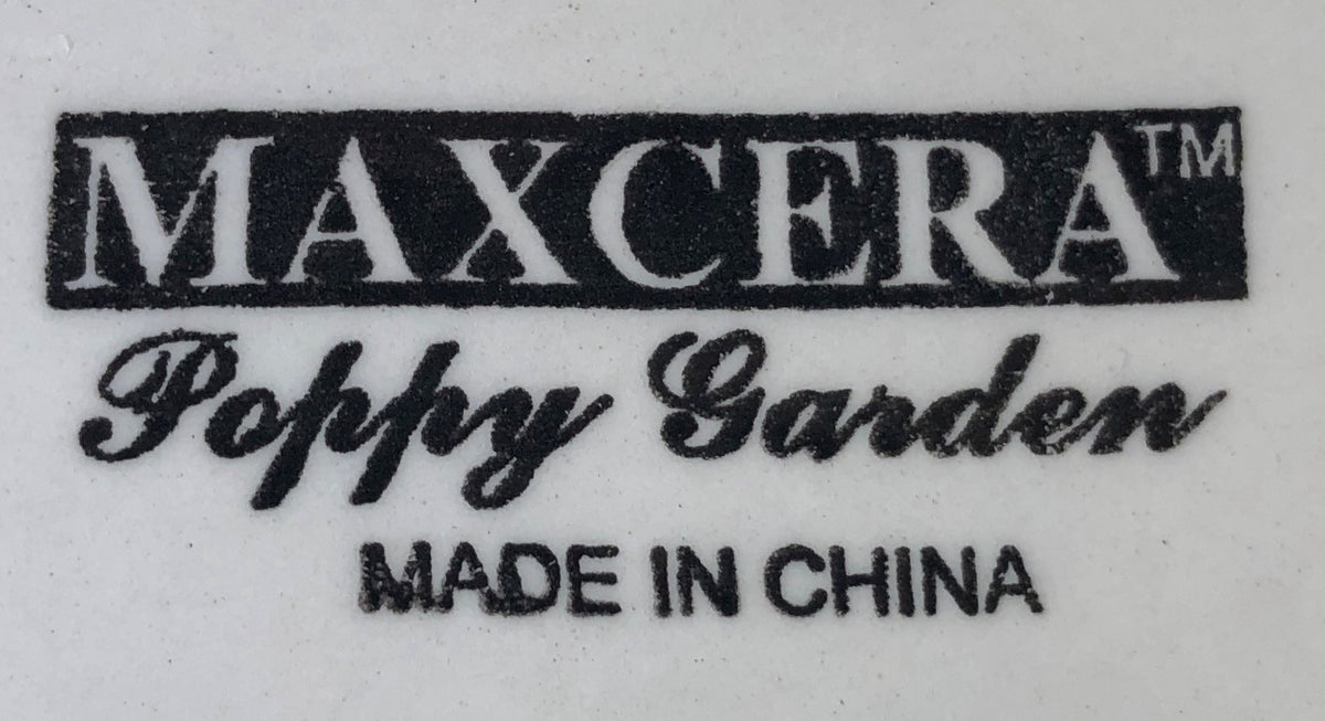Rare Maxcera "Poppy Garden" Hand-Painted Ceramic Collection
