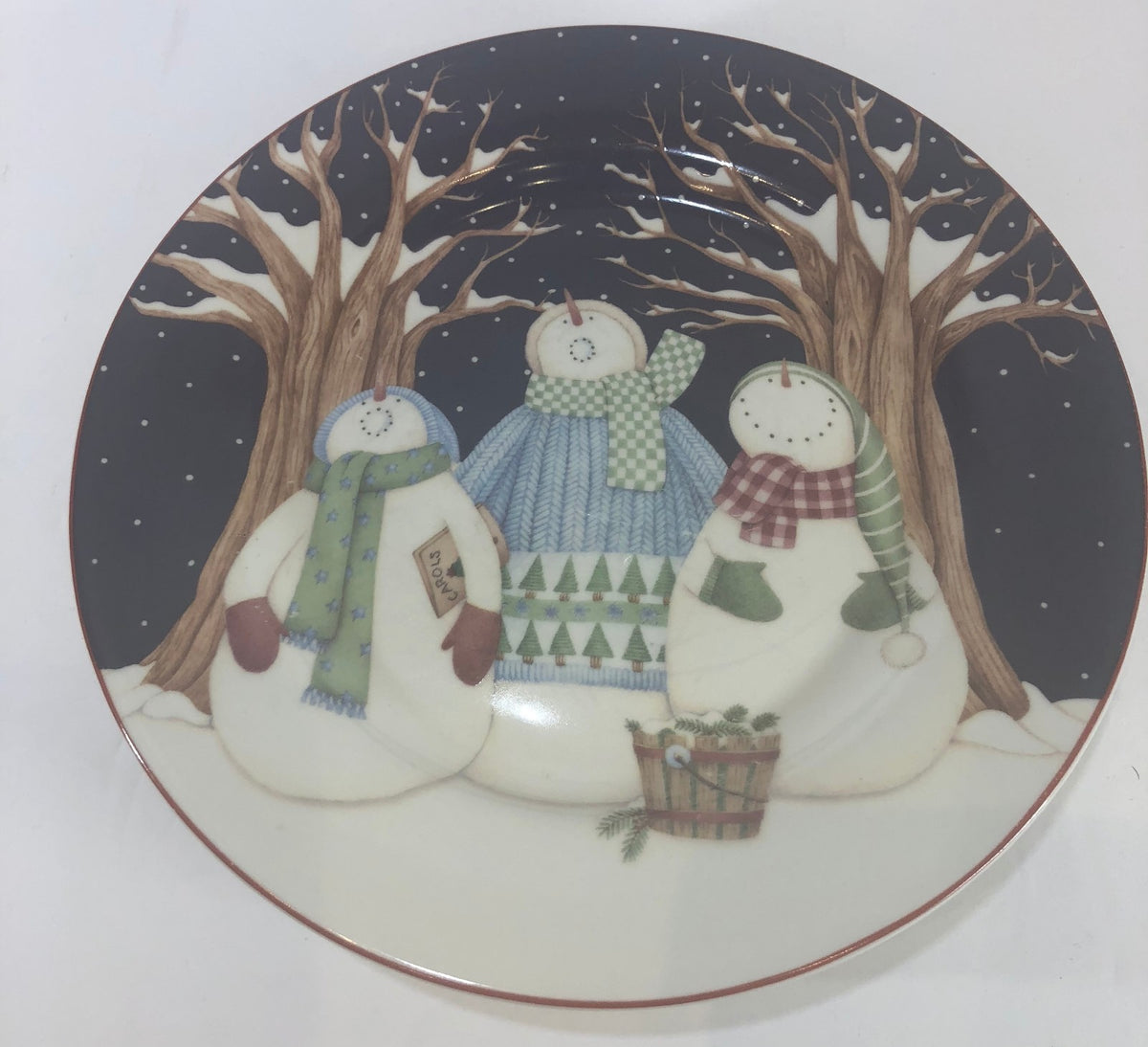 Debbie Mumm Winter Wonders Salad/Dessert Plate Zak Designs Dinnerware Collection