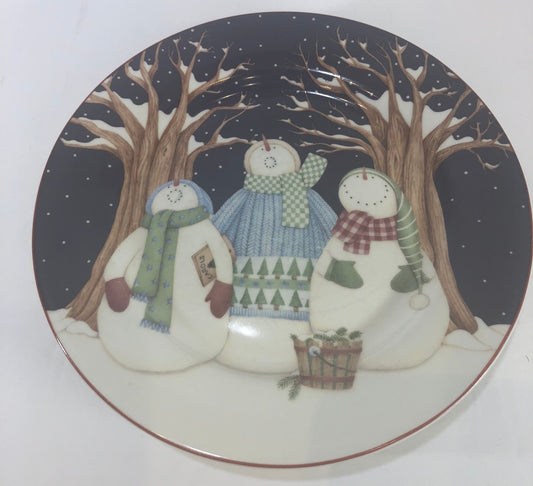 Debbie Mumm Winter Wonders Salad/Dessert Plate Zak Designs Dinnerware Collection