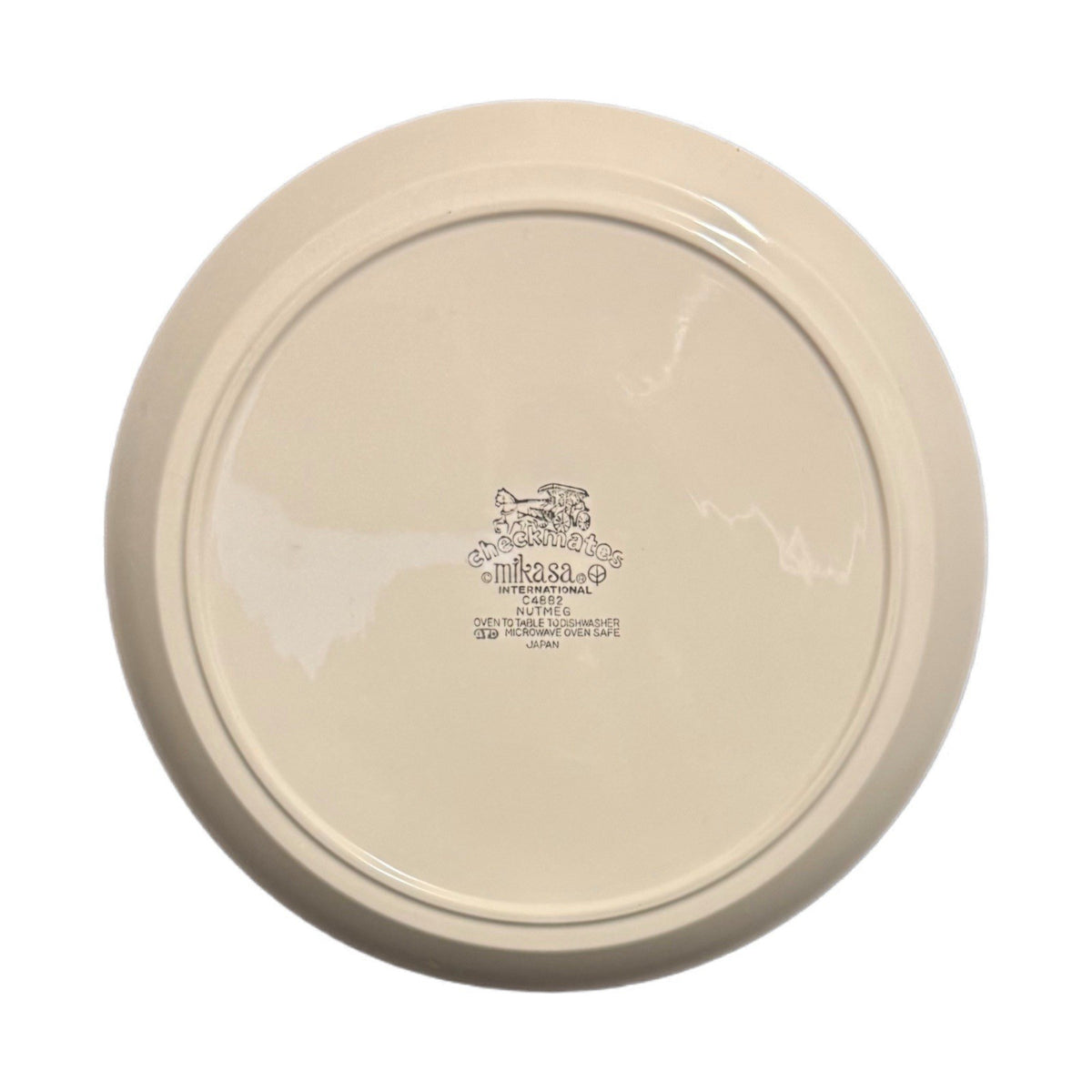 Mikasa Checkmates Chop Plate NUTMEG Oven Safe Serving Platter Japan # C4882