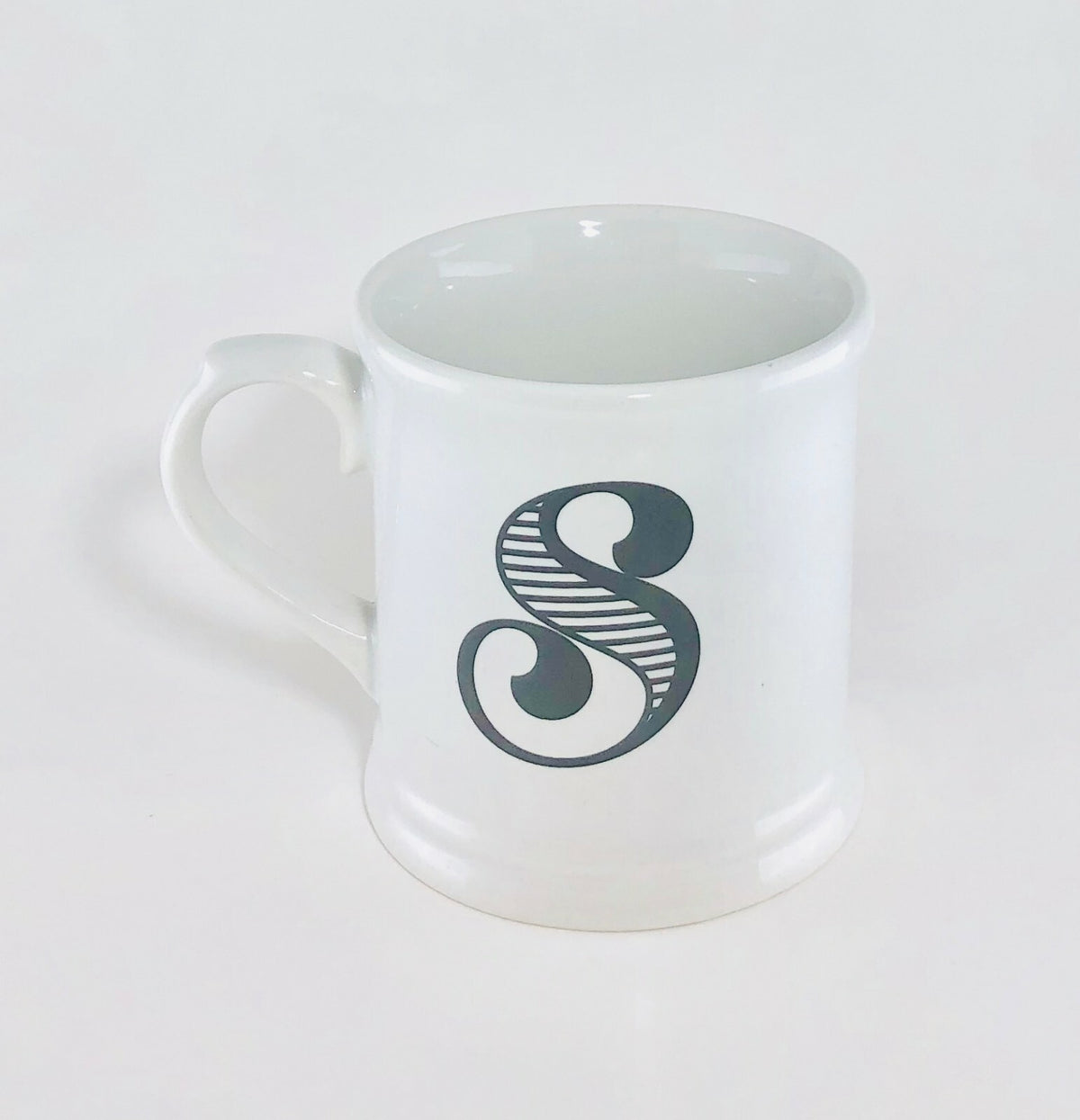 Holiday Home Monogram Ceramic Coffee Mug Personalized Name Letter Initial Cup 