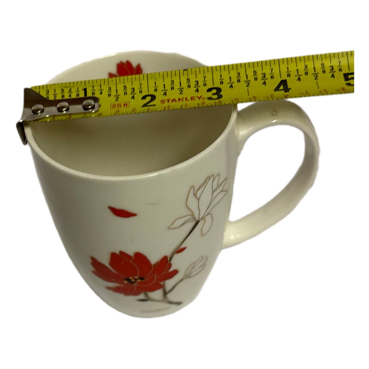 Korea Mug GOLDEN BELL New Bone China Signed Seolhwa ZN-Lee Gold Accent Floral