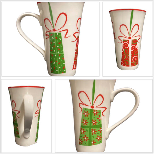 222 Fifth Latte Mug THIRD DAY OF CHRISTMAS Coffee Tea Gifts Tall Cup  16 Oz