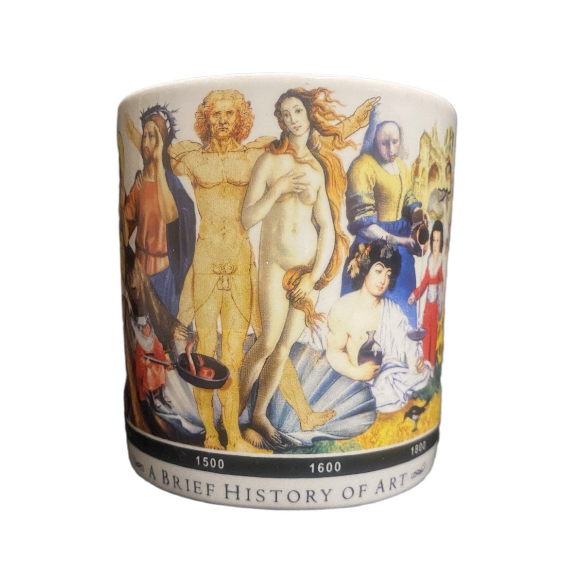 Unemployed Philosophers Mug BRIEF HISTORY OF ART Coffee Tea Cup 16oz Guild 2014