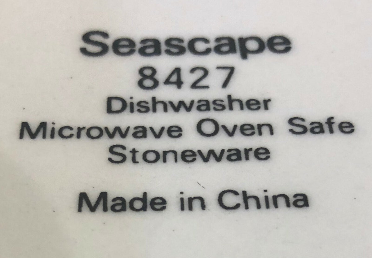 "SEASCAPE" Royal Majestic Stoneware Dinnerware China Collection 8427 Oven Safe