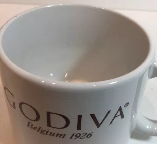 California Pantry Godiva Chocolate 2016 White Coffee Mug Belgium 1926 Tea Cup