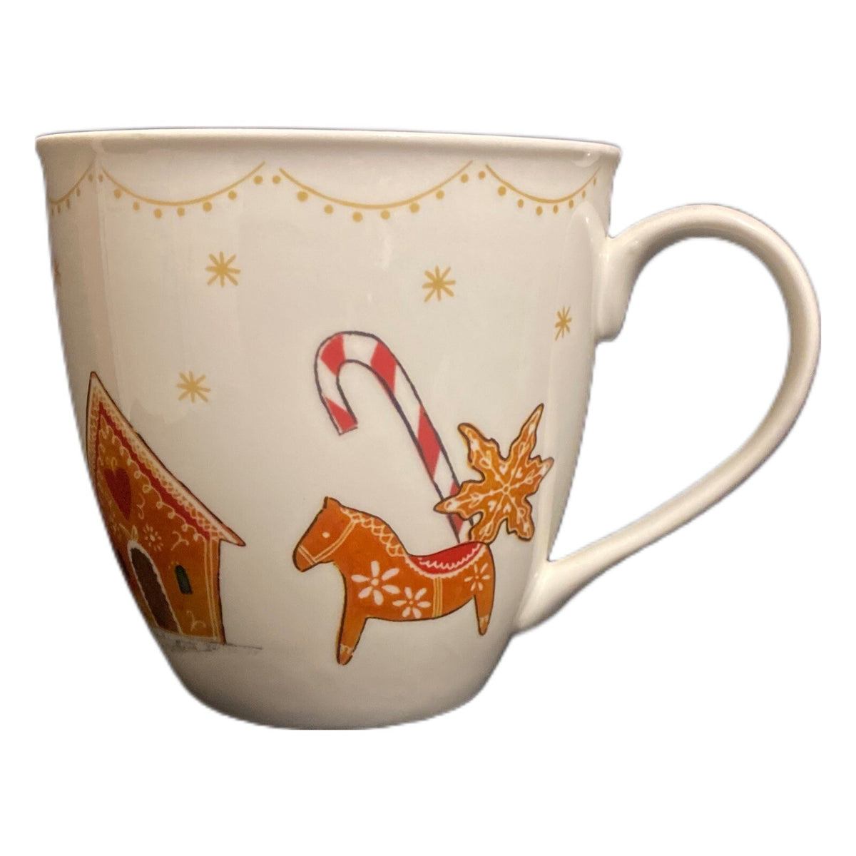 MILLY GREEN British Design Mug Christmas Coffee Tea White Porcelain Cup