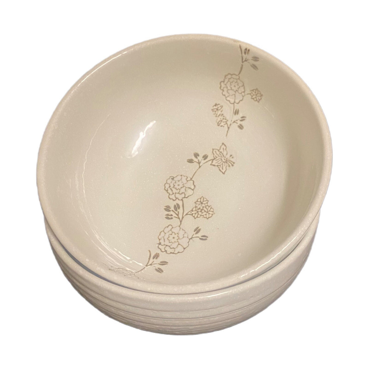 4-Vintage KoTo Bowls Rice Noodle Soup Fruit Cup Ceramic Japan Blossom Flowers