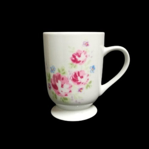 Gibson Designs HEAVENLY ROSE 4-Mugs 12 Oz Pink Roses Flowers Coffee Tea Cup