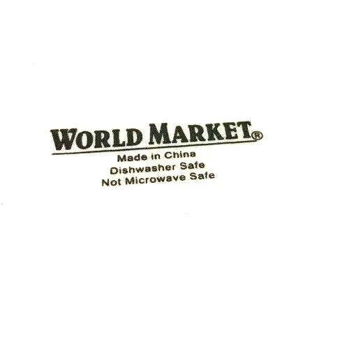World Market GINGERBREAD 4 Salad Plates Christmas Ceramic Dessert Dishes 8"D