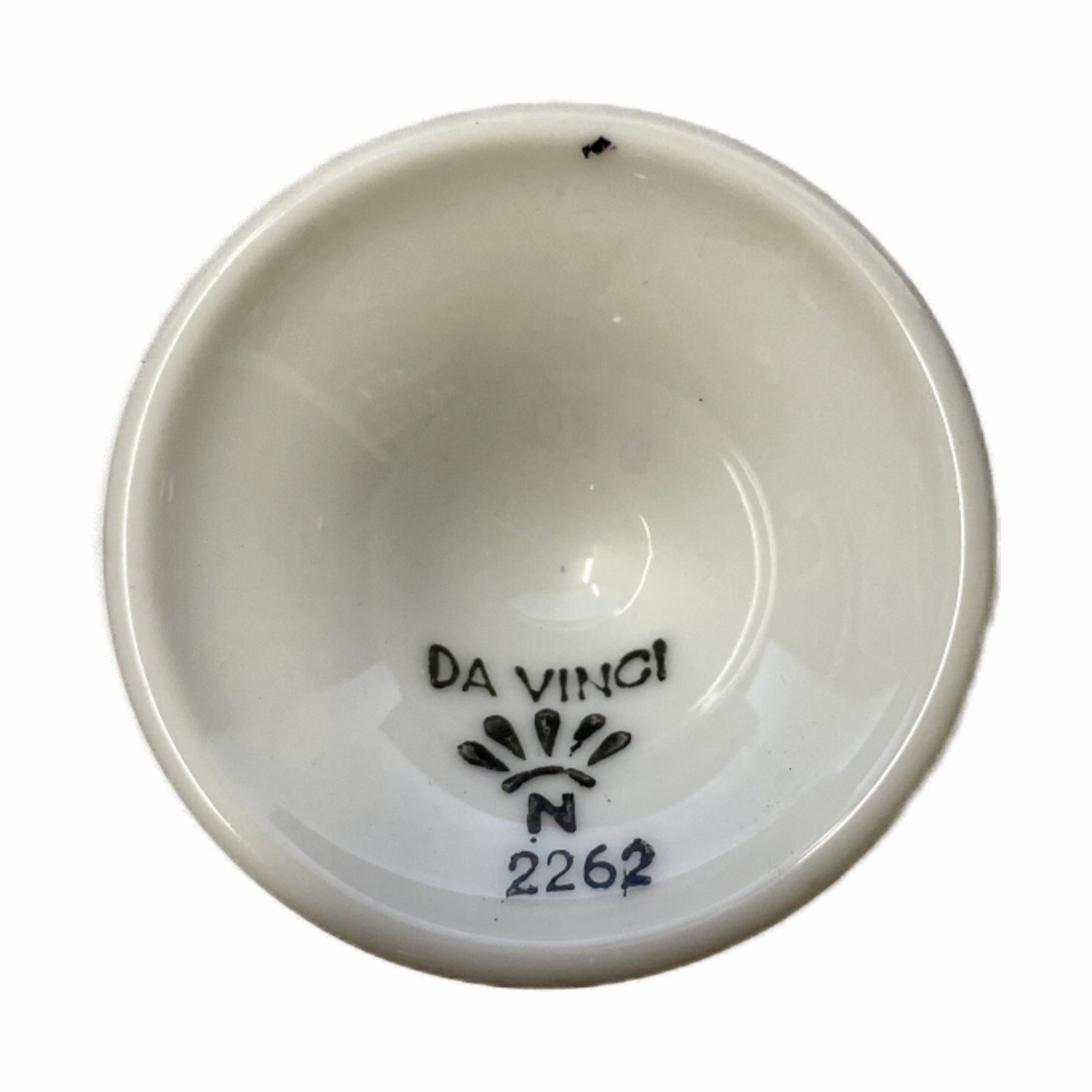 Set of 5 Vintage Da Vinci Pedestal Demitasse Mugs 2262 4 oz Green Purple Floral