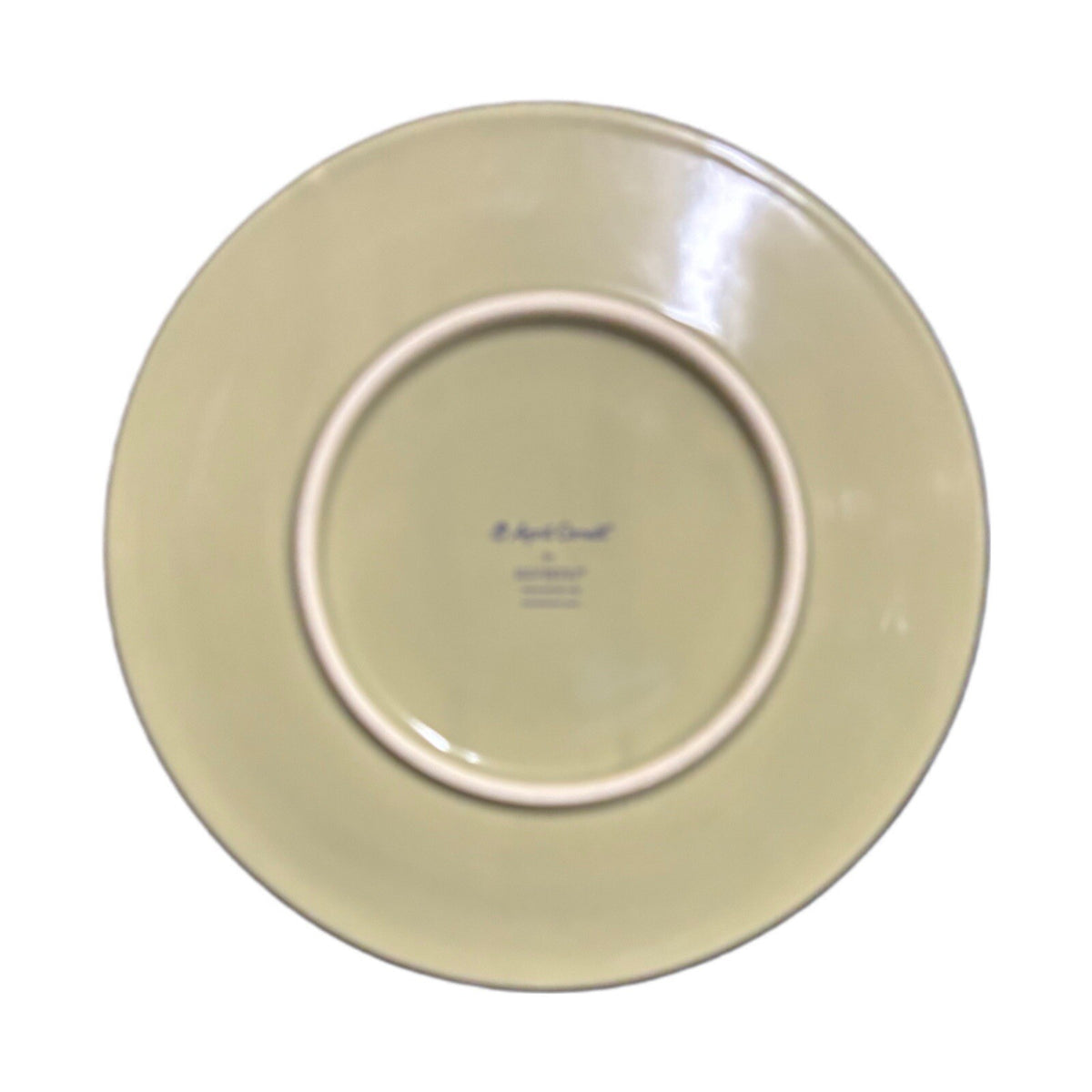 APRIL CORNELL 4 Salad Plates by Silvestri Peaches Ceramic Dessert Luncheon Dish