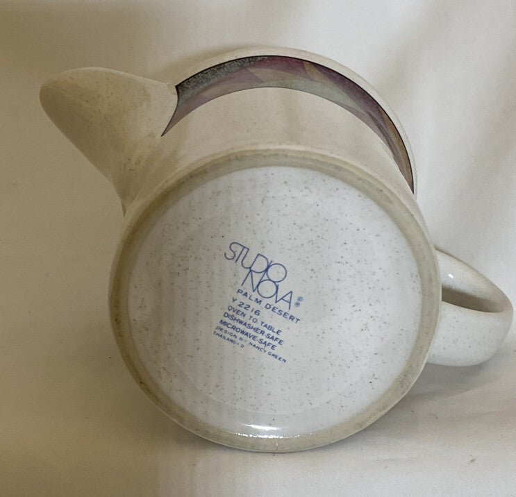 Studio Nova Creamer PALM DESERT Y2216 Milk Geometric Southwestern Oven To Table