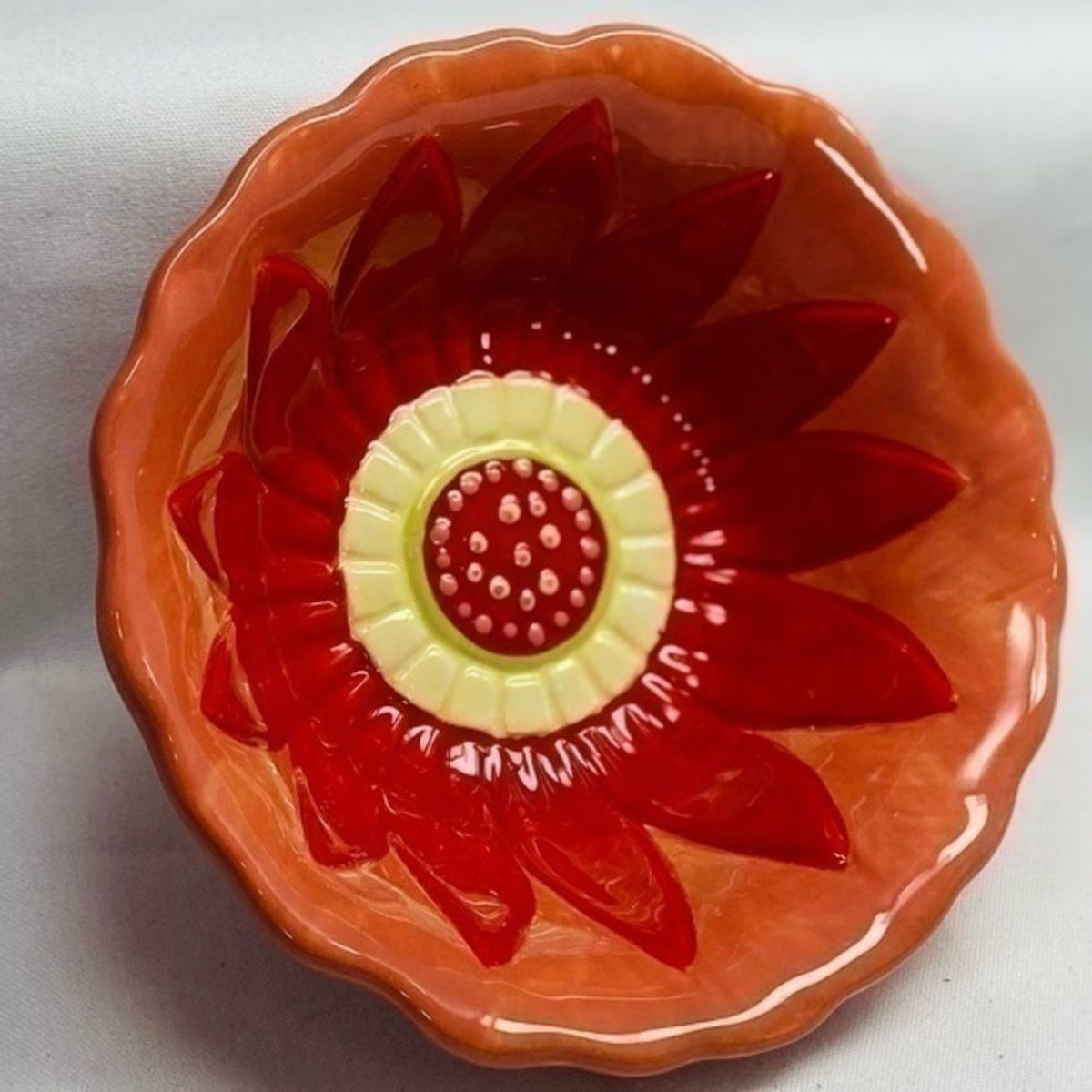 Jackie Becker 3 Cereal Bowls Certified International Accent Cup Flower Shaped