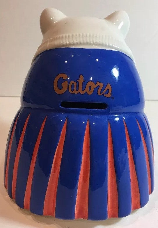 Mud Pie Gators Piggy Coin Savings Bank Collectible Hand-Crafted Ceramic