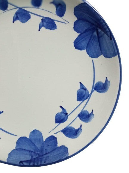 Gibson Designs LARKSPUR 2-Bread & Butter Plates 6 5/8" Blue Flowers Dessert Dish