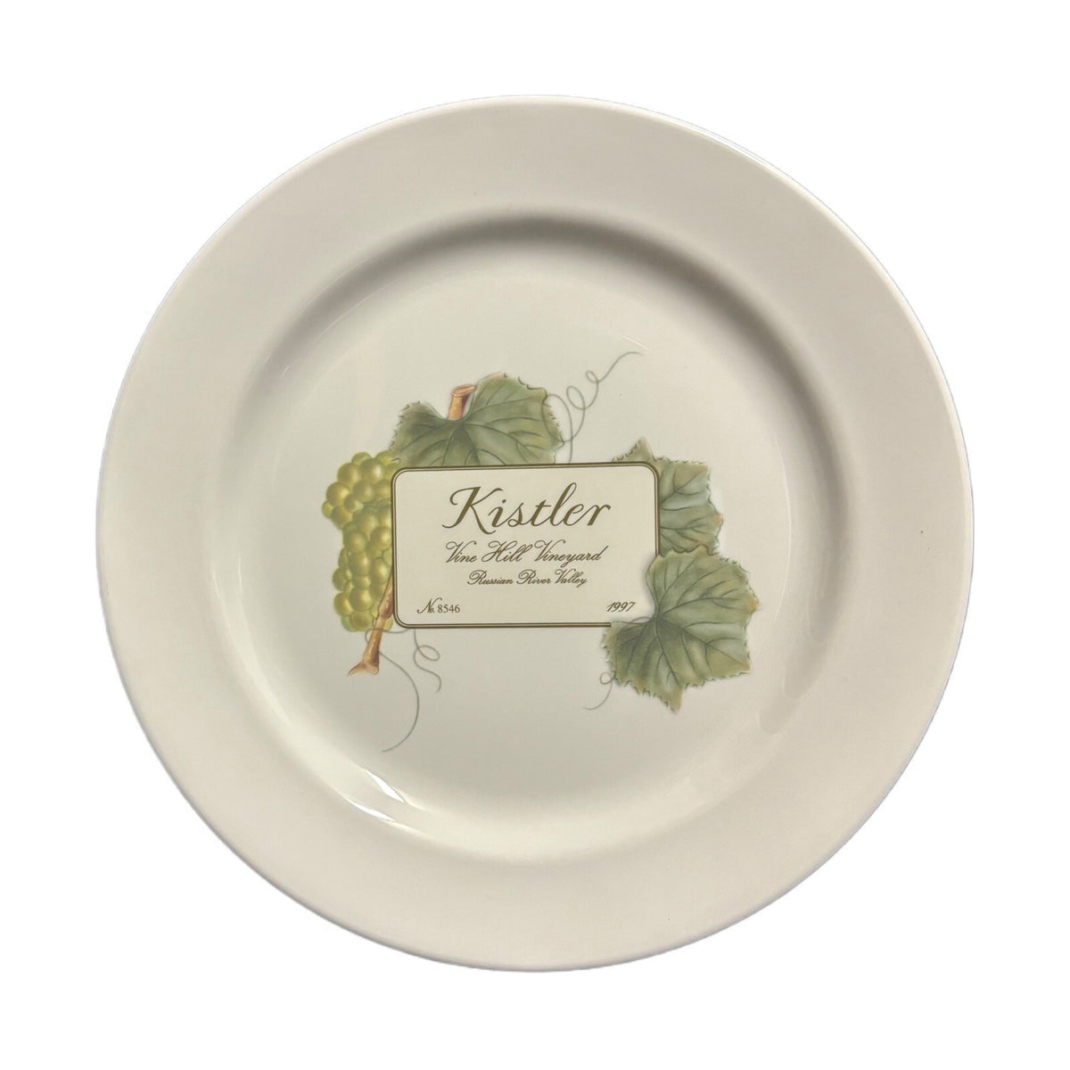 WEDGWOOD 4-Dinner Plates GRAND GOURMET Bone China England Wine Accent Plate 10"D