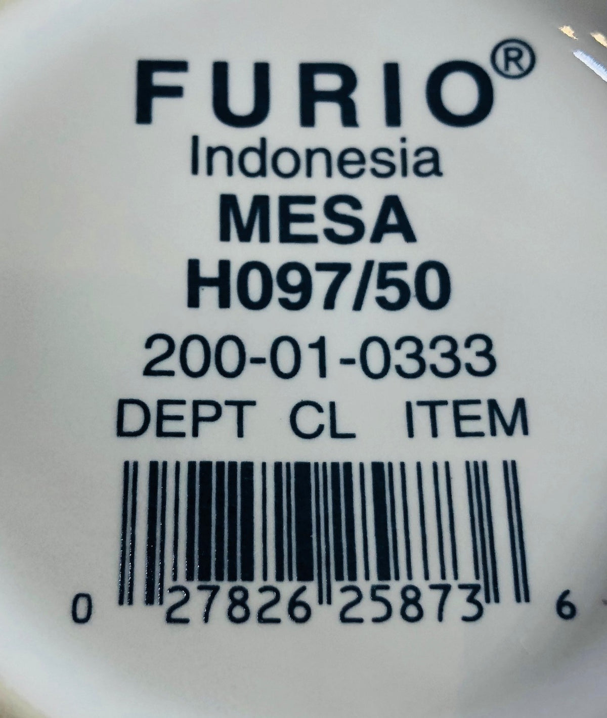 "MESA" by FURIO Contemporary Casuals Dinnerware Collection Geometric Border
