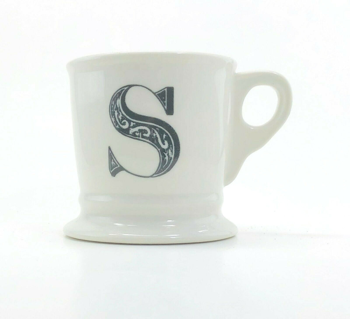 ANTHROPOLOGIE Monogram Mug Personalized Name Coffee Cup Initial Letter 12 fl. oz