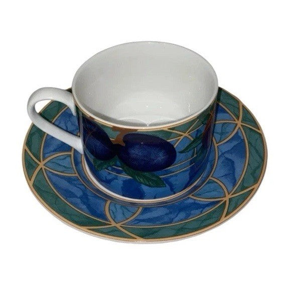 Victoria & Beale Forbidden Fruit 9024 8 Piece Set 4 Cups 4 Saucers Porcelain