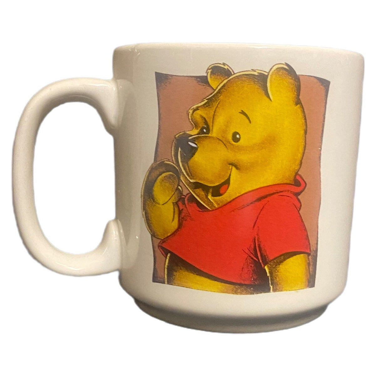 Vintage Disney Mug WINNIE THE POOH Portrait Ceramic 12oz Coffee Tea Cup Thailand