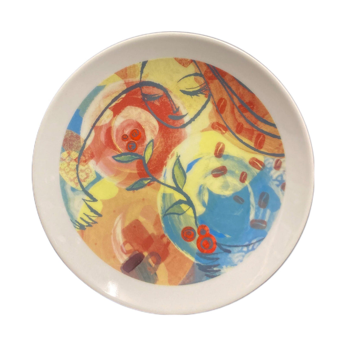 Starbucks Set of 6 Collectable Dessert Plates Leadership Conference 2005- 6"D