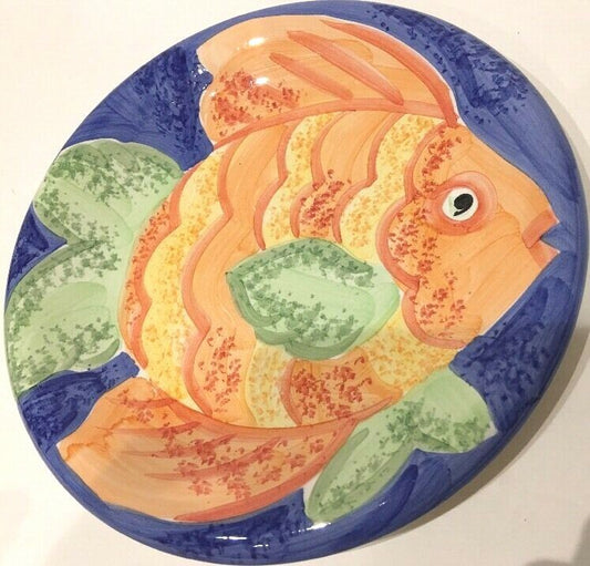 Bella Ceramica Gone Fishing - Magnolia-Hand-Painted Dinnerware Collection