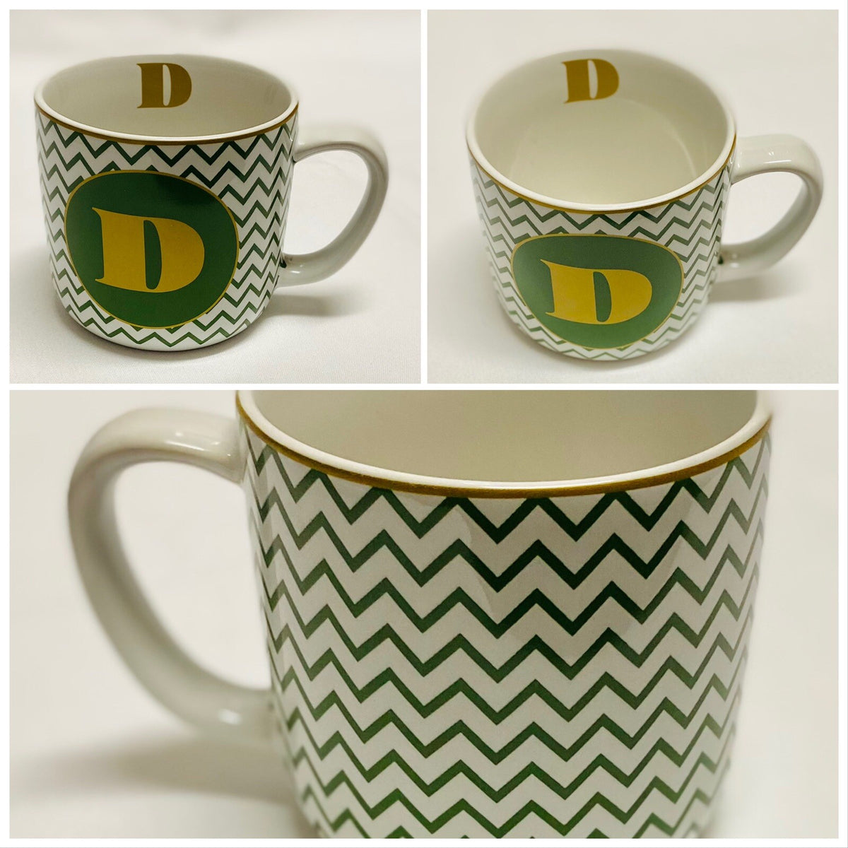 Target Stoneware Monogram Coffee Mug Personalized Name Cup Initial Letter 14 oz.