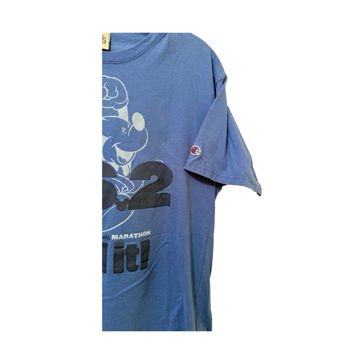 Disney 2009 Marathon T-Shirt Mickey 26.2 I Did It Wide World of Sports Champions