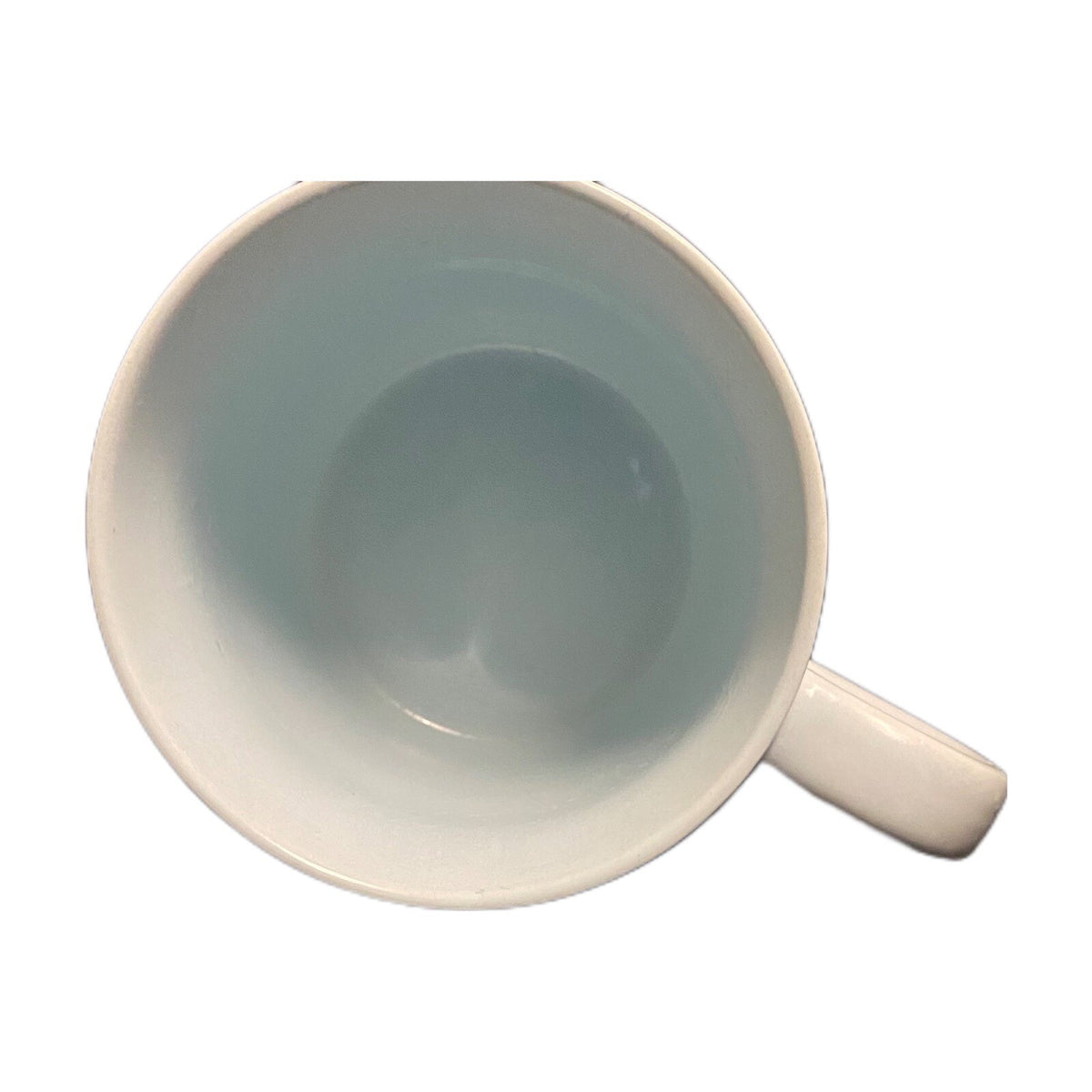 Threshold Blue Mug RISE & SHINE Embossed Leaves Coffee Tea Stoneware Cup 14 oz