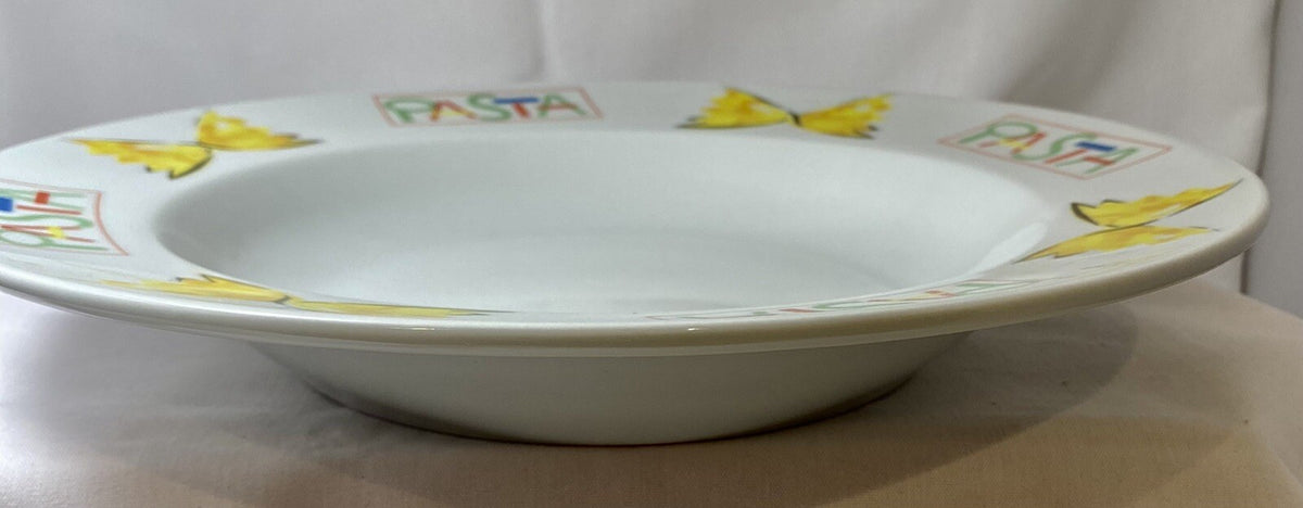 Studio Nova PASTA POWER Bowl Italy Pasta Salad Rim Soup Serving Dish 12.5 inch